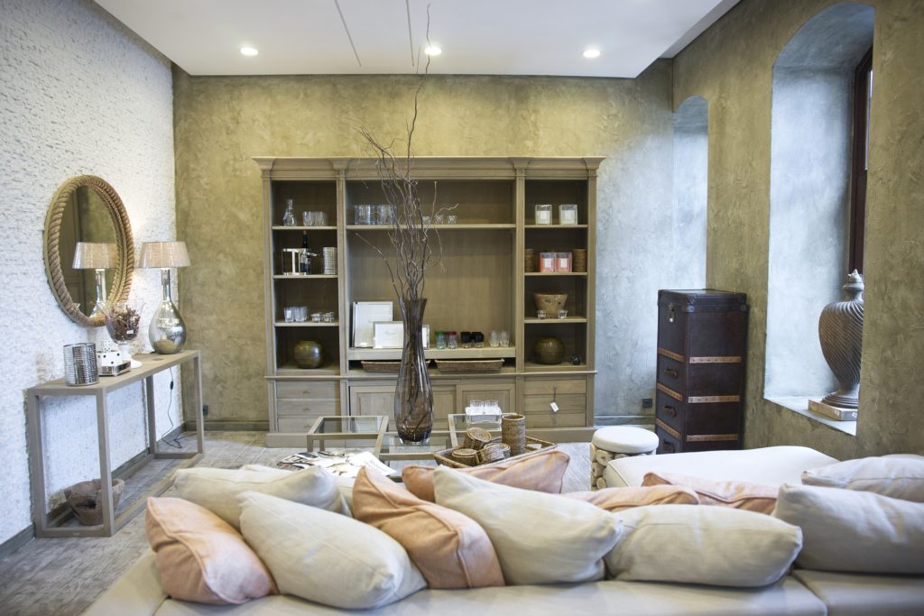 salon cosy et chaleureux